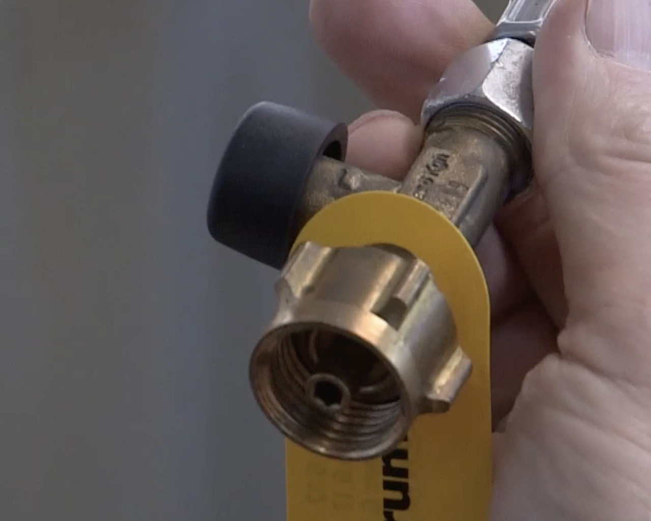 Gasslang met slangbreukbeveiliging